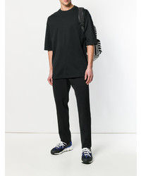 schwarzes T-Shirt mit einem Rundhalsausschnitt von Diesel Black Gold