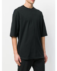 schwarzes T-Shirt mit einem Rundhalsausschnitt von Diesel Black Gold