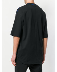 schwarzes T-Shirt mit einem Rundhalsausschnitt von Diesel Black Gold