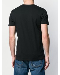 schwarzes T-Shirt mit einem Rundhalsausschnitt von Diesel