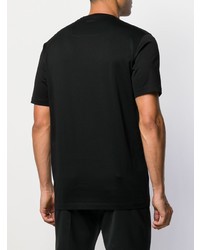 schwarzes T-Shirt mit einem Rundhalsausschnitt von Z Zegna