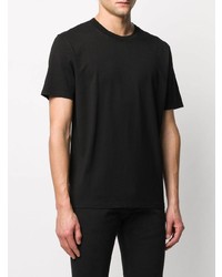 schwarzes T-Shirt mit einem Rundhalsausschnitt von Maison Margiela