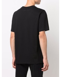 schwarzes T-Shirt mit einem Rundhalsausschnitt von Giuseppe Zanotti