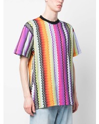 schwarzes T-Shirt mit einem Rundhalsausschnitt von Missoni