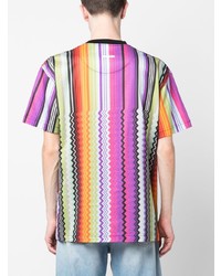 schwarzes T-Shirt mit einem Rundhalsausschnitt von Missoni