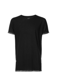 schwarzes T-Shirt mit einem Rundhalsausschnitt von Siki Im