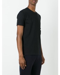 schwarzes T-Shirt mit einem Rundhalsausschnitt von JW Anderson