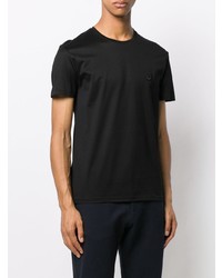 schwarzes T-Shirt mit einem Rundhalsausschnitt von Alexander McQueen