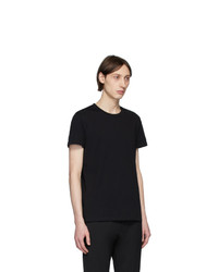 schwarzes T-Shirt mit einem Rundhalsausschnitt von Balmain