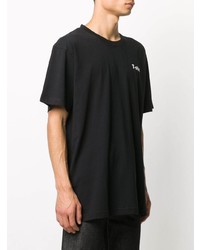 schwarzes T-Shirt mit einem Rundhalsausschnitt von Vetements