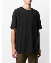 schwarzes T-Shirt mit einem Rundhalsausschnitt von Vivienne Westwood