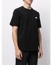 schwarzes T-Shirt mit einem Rundhalsausschnitt von A Bathing Ape