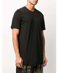 schwarzes T-Shirt mit einem Rundhalsausschnitt von Rick Owens DRKSHDW