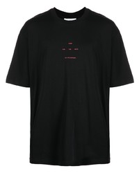 schwarzes T-Shirt mit einem Rundhalsausschnitt von Song For The Mute