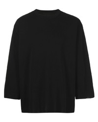 schwarzes T-Shirt mit einem Rundhalsausschnitt von Sophnet.