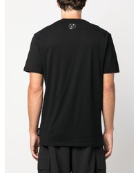 schwarzes T-Shirt mit einem Rundhalsausschnitt von Plein Sport