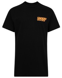 schwarzes T-Shirt mit einem Rundhalsausschnitt von Stadium Goods