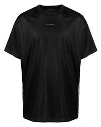 schwarzes T-Shirt mit einem Rundhalsausschnitt von Stampd