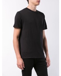 schwarzes T-Shirt mit einem Rundhalsausschnitt von Alex Mill