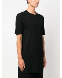 schwarzes T-Shirt mit einem Rundhalsausschnitt von Rick Owens