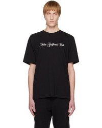 schwarzes T-Shirt mit einem Rundhalsausschnitt von Stolen Girlfriends Club