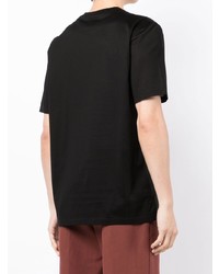 schwarzes T-Shirt mit einem Rundhalsausschnitt von Paul Smith