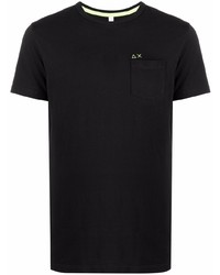 schwarzes T-Shirt mit einem Rundhalsausschnitt von Sun 68