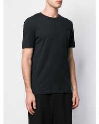 schwarzes T-Shirt mit einem Rundhalsausschnitt von McQ Alexander McQueen