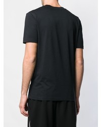 schwarzes T-Shirt mit einem Rundhalsausschnitt von McQ Alexander McQueen