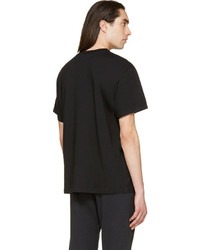 schwarzes T-Shirt mit einem Rundhalsausschnitt von Alexander Wang