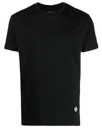 schwarzes T-Shirt mit einem Rundhalsausschnitt von Tagliatore