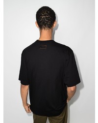 schwarzes T-Shirt mit einem Rundhalsausschnitt von Heron Preston for Calvin Klein