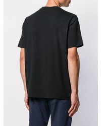 schwarzes T-Shirt mit einem Rundhalsausschnitt von Emporio Armani