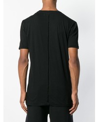 schwarzes T-Shirt mit einem Rundhalsausschnitt von Damir Doma