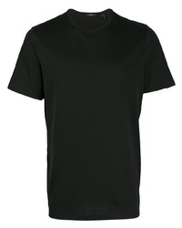schwarzes T-Shirt mit einem Rundhalsausschnitt von Theory