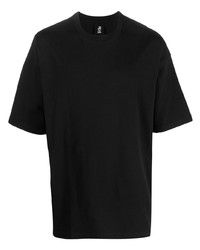 schwarzes T-Shirt mit einem Rundhalsausschnitt von Thom Browne