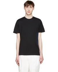 schwarzes T-Shirt mit einem Rundhalsausschnitt von Tim Coppens