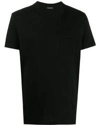 schwarzes T-Shirt mit einem Rundhalsausschnitt von Tom Ford