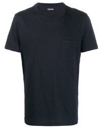 schwarzes T-Shirt mit einem Rundhalsausschnitt von Tom Ford