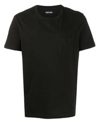 schwarzes T-Shirt mit einem Rundhalsausschnitt von Tom Ford