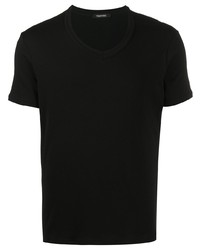 schwarzes T-Shirt mit einem Rundhalsausschnitt von Tom Ford