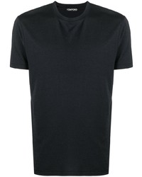 schwarzes T-Shirt mit einem Rundhalsausschnitt von Tom Ford
