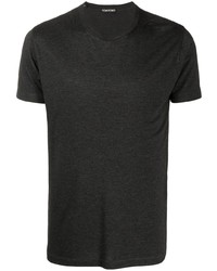 schwarzes T-Shirt mit einem Rundhalsausschnitt von Tom Ford