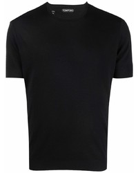 schwarzes T-Shirt mit einem Rundhalsausschnitt von Tom Ford