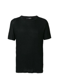 schwarzes T-Shirt mit einem Rundhalsausschnitt von Tom Rebl