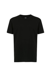 schwarzes T-Shirt mit einem Rundhalsausschnitt von Track & Field