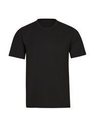schwarzes T-Shirt mit einem Rundhalsausschnitt von Trigema