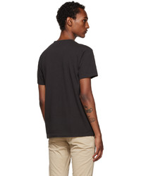 schwarzes T-Shirt mit einem Rundhalsausschnitt von RRL
