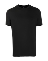 schwarzes T-Shirt mit einem Rundhalsausschnitt von DSQUARED2