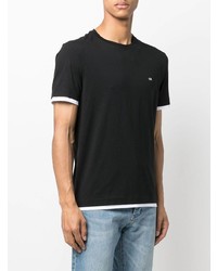 schwarzes T-Shirt mit einem Rundhalsausschnitt von Calvin Klein